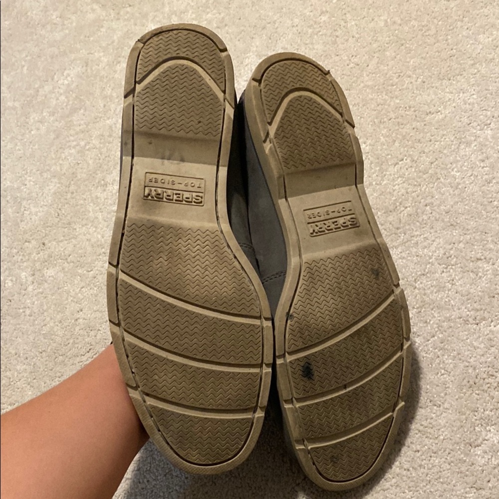 Sperry Black Boat Shoes Moccasin-Style Lace-Up - Picture 2 of 5